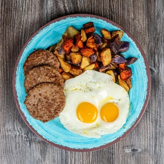 Turkey Sausage & Eggs